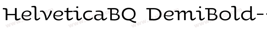 HelveticaBQ DemiBold字体转换